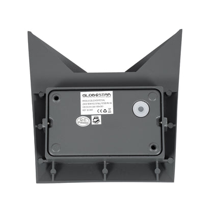 STEALTH 60522 Μοντέρνο Φωτιστικό Τοίχου - Απλίκα LED 10W 1100lm 60° AC 220-240V Αδιάβροχο IP65 Φυσικό Λευκό 4500K - Bridgelux COB Chip & TÜV SÜD Driver - Γκρι Ανθρακί Ματ - Μ17 x Π7.5 x Υ17