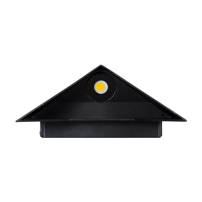 STEALTH 60523 Φωτιστικό Τοίχου - Απλίκα Αρχιτεκτονικού Φωτισμού Εσωτερικού/Εξωτερικού Χώρου Up or Down LED 10W 1100lm 60° AC220-240V Αδιάβροχο IP65 - Σώμα Αλουμινίου & Tempered Glass - Μ17 x Π17 x Υ7.5cm - Φυσικό Λευκό 4500K - Μαύρο - Bridgelux Chip