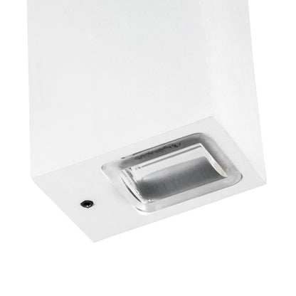 LINOR 60527 Μοντέρνο Φωτιστικό Τοίχου - Απλίκα LED 10W 1000lm 10° AC 220-240V Αδιάβροχο IP65 Θερμό Λευκό 2700K - Bridgelux COB Chip & TÜV SÜD Driver - Λευκό Ματ - Μ12.5 x Π6 x Υ4