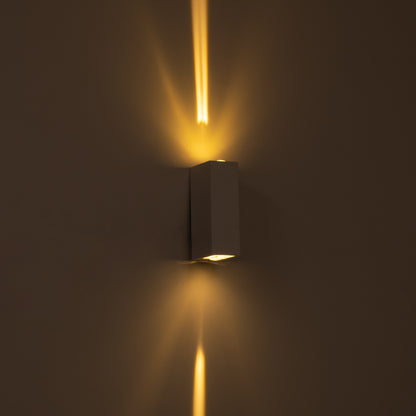 LINOR 60527 Μοντέρνο Φωτιστικό Τοίχου - Απλίκα LED 10W 1000lm 10° AC 220-240V Αδιάβροχο IP65 Θερμό Λευκό 2700K - Bridgelux COB Chip & TÜV SÜD Driver - Λευκό Ματ - Μ12.5 x Π6 x Υ4