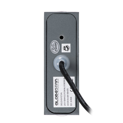 LINOR 60528 Μοντέρνο Φωτιστικό Τοίχου - Απλίκα LED 10W 1000lm 10° AC 220-240V Αδιάβροχο IP65 Θερμό Λευκό 2700K - Bridgelux COB Chip & TÜV SÜD Driver - Γκρι Ανθρακί Ματ - Μ12.5 x Π6 x Υ4