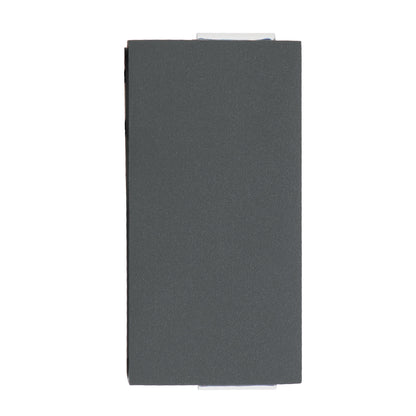 LINOR 60528 Μοντέρνο Φωτιστικό Τοίχου - Απλίκα LED 10W 1000lm 10° AC 220-240V Αδιάβροχο IP65 Θερμό Λευκό 2700K - Bridgelux COB Chip & TÜV SÜD Driver - Γκρι Ανθρακί Ματ - Μ12.5 x Π6 x Υ4