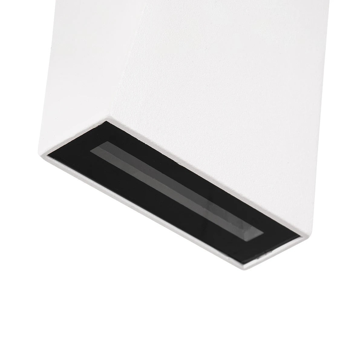 TRIANDE 60554 Φωτιστικό Τοίχου - Απλίκα Αρχιτεκτονικού Φωτισμού Εσωτερικού/Εξωτερικού Χώρου Up & Down LED 10W 1200lm 5° & 60° AC 220-240V IP65 Μ8.5 x Π8.5 x Υ20cm - Φυσικό Λευκό 4500K - Λευκό Αλουμίνιο - Bridgelux Chip