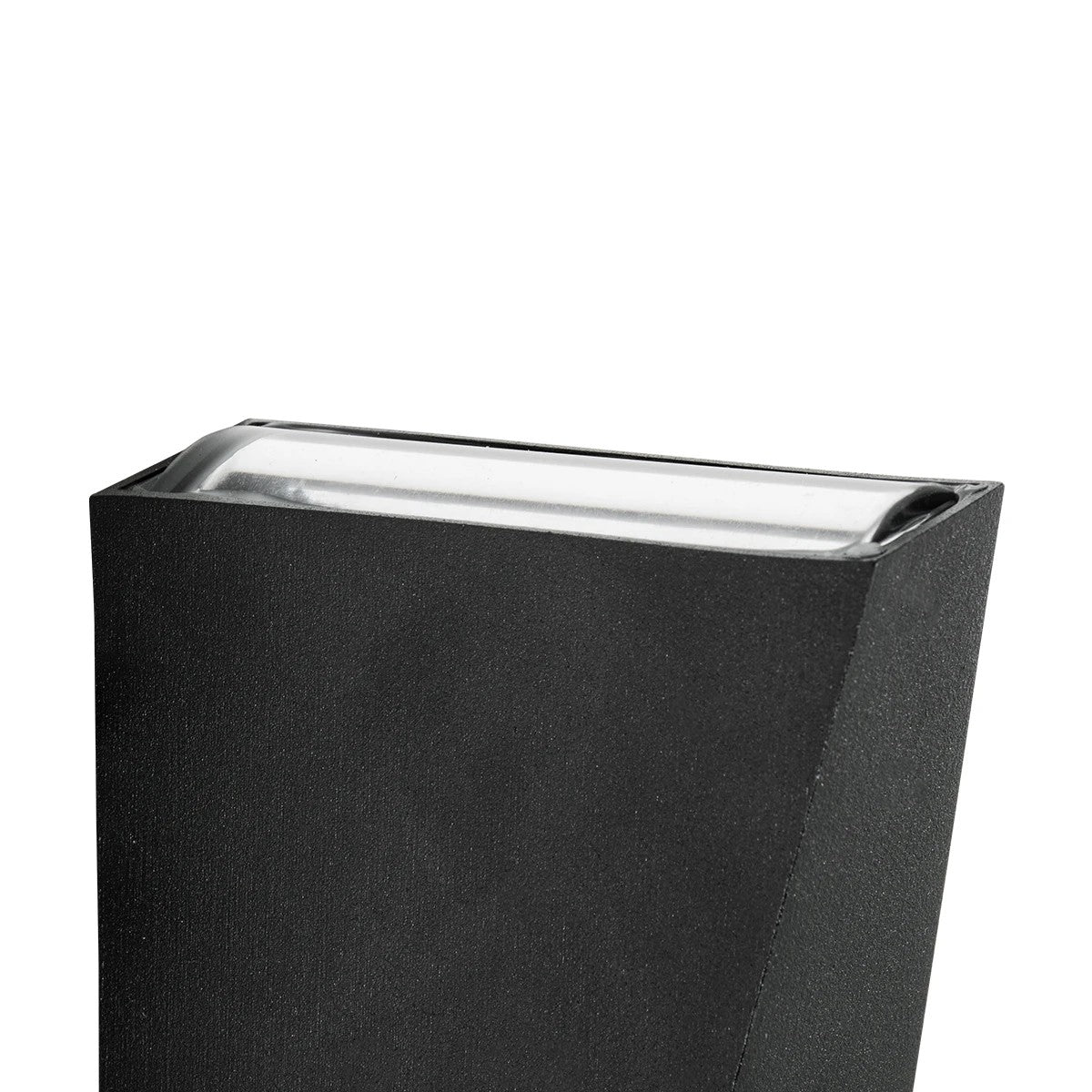 TRIANDE 60556 Φωτιστικό Τοίχου - Απλίκα Αρχιτεκτονικού Φωτισμού Εσωτερικού/Εξωτερικού Χώρου Up & Down LED 10W 1200lm 5° & 60° AC 220-240V IP65 Μ8.5 x Π8.5 x Υ20cm - Φυσικό Λευκό 4500K - Μαύρο Αλουμίνιο - Bridgelux Chip