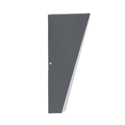 TRIANDE 60558 Φωτιστικό Τοίχου - Απλίκα Αρχιτεκτονικού Φωτισμού Εσωτερικού/Εξωτερικού Χώρου Up & Down LED 10W 1250lm 5° & 60° AC 220-240V Αδιάβροχο IP65 Μ8.5 x Π8.5 x Υ20cm - Ψυχρό Λευκό 6000K - Γκρι Ανθρακί - Bridgelux Chip