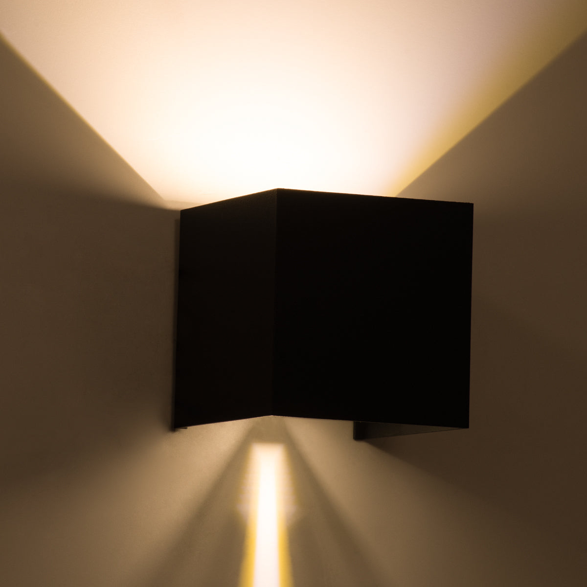 AXIS-S 60561 Μοντέρνο Φωτιστικό Τοίχου - Απλίκα LED 10W 1150lm 5°/60° AC 220-240V Αδιάβροχο IP65 Θερμό Λευκό 2700K - Bridgelux COB Chip & TÜV SÜD Driver - Γκρι Ανθρακί Ματ - Μ10 x Π10 x Υ10