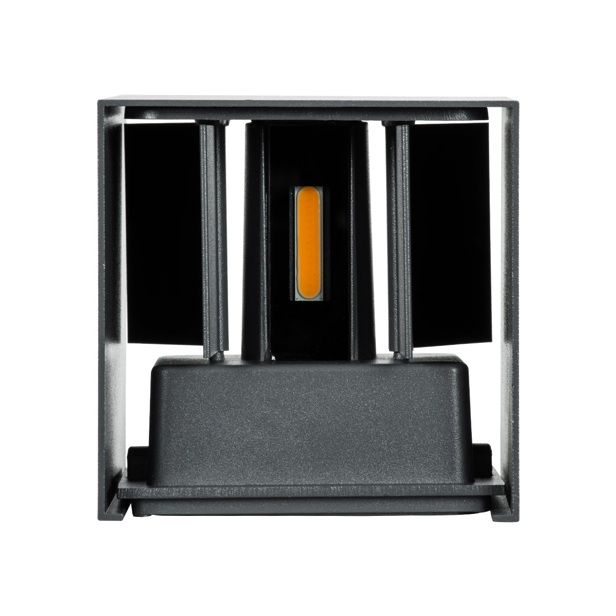 AXIS-S 60561 Μοντέρνο Φωτιστικό Τοίχου - Απλίκα LED 10W 1150lm 5°/60° AC 220-240V Αδιάβροχο IP65 Θερμό Λευκό 2700K - Bridgelux COB Chip & TÜV SÜD Driver - Γκρι Ανθρακί Ματ - Μ10 x Π10 x Υ10