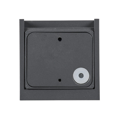 AXIS-S 60567 Φωτιστικό Τοίχου - Απλίκα Αρχιτεκτονικού Φωτισμού Εσωτερικού/Εξωτερικού Χώρου Up & Down LED 10W 1250lm 10 έως 60° AC 220-240V Αδιάβροχο IP65 Μ10 x Π10 x Υ10cm - Ψυχρό Λευκό 6000K - Γκρι Ανθρακί - Bridgelux Chip