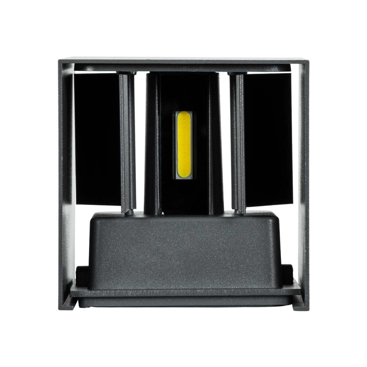 AXIS-S 60567 Φωτιστικό Τοίχου - Απλίκα Αρχιτεκτονικού Φωτισμού Εσωτερικού/Εξωτερικού Χώρου Up & Down LED 10W 1250lm 10 έως 60° AC 220-240V Αδιάβροχο IP65 Μ10 x Π10 x Υ10cm - Ψυχρό Λευκό 6000K - Γκρι Ανθρακί - Bridgelux Chip