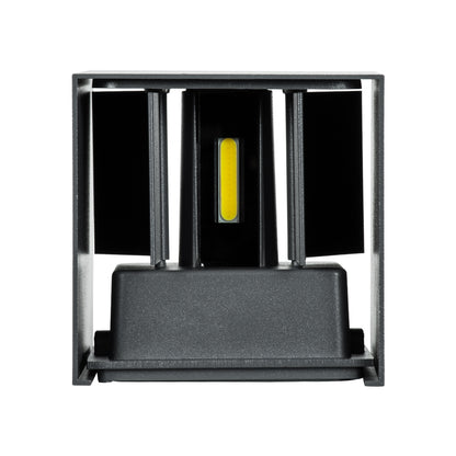 AXIS-S 60567 Φωτιστικό Τοίχου - Απλίκα Αρχιτεκτονικού Φωτισμού Εσωτερικού/Εξωτερικού Χώρου Up & Down LED 10W 1250lm 10 έως 60° AC 220-240V Αδιάβροχο IP65 Μ10 x Π10 x Υ10cm - Ψυχρό Λευκό 6000K - Γκρι Ανθρακί - Bridgelux Chip