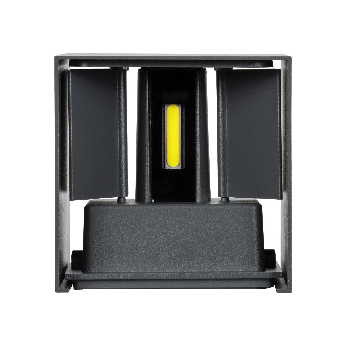 AXIS-S 60567 Φωτιστικό Τοίχου - Απλίκα Αρχιτεκτονικού Φωτισμού Εσωτερικού/Εξωτερικού Χώρου Up & Down LED 10W 1250lm 10 έως 60° AC 220-240V Αδιάβροχο IP65 Μ10 x Π10 x Υ10cm - Ψυχρό Λευκό 6000K - Γκρι Ανθρακί - Bridgelux Chip