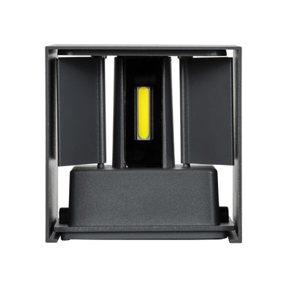 AXIS-S 60567 Φωτιστικό Τοίχου - Απλίκα Αρχιτεκτονικού Φωτισμού Εσωτερικού/Εξωτερικού Χώρου Up & Down LED 10W 1250lm 10 έως 60° AC 220-240V Αδιάβροχο IP65 Μ10 x Π10 x Υ10cm - Ψυχρό Λευκό 6000K - Γκρι Ανθρακί - Bridgelux Chip