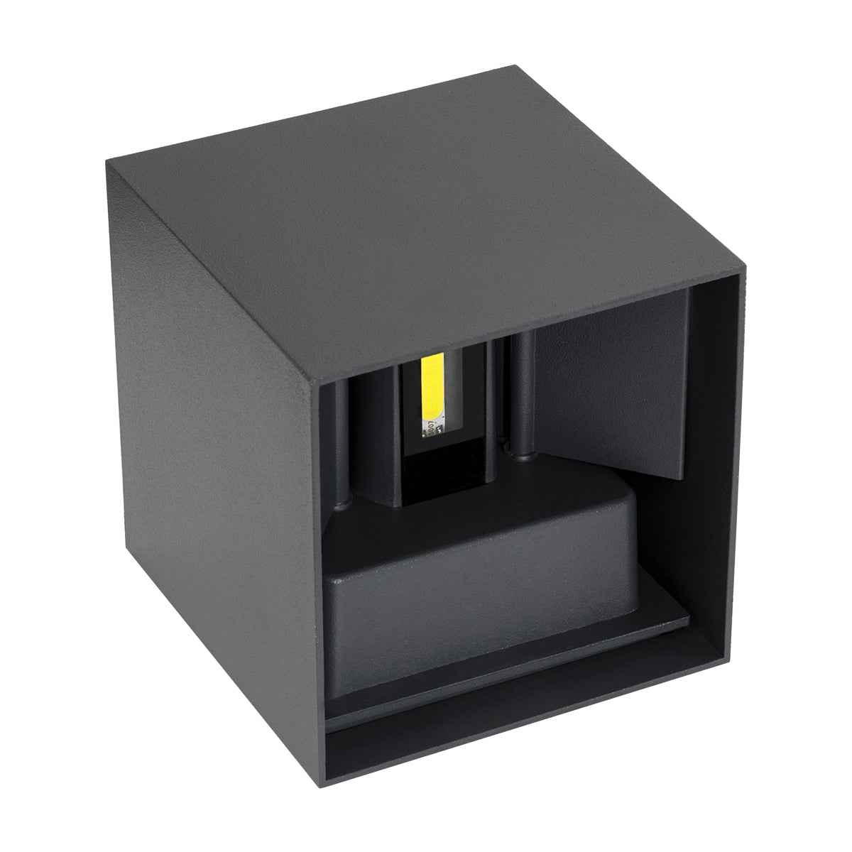 AXIS-S 60567 Φωτιστικό Τοίχου - Απλίκα Αρχιτεκτονικού Φωτισμού Εσωτερικού/Εξωτερικού Χώρου Up & Down LED 10W 1250lm 10 έως 60° AC 220-240V Αδιάβροχο IP65 Μ10 x Π10 x Υ10cm - Ψυχρό Λευκό 6000K - Γκρι Ανθρακί - Bridgelux Chip