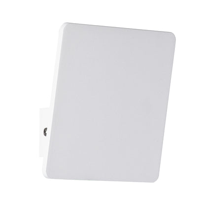 CUADRADO 60569 Φωτιστικό Τοίχου - Απλίκα Αρχιτεκτονικού Φωτισμού Εσωτερικού/Εξωτερικού Χώρου Up or Down LED 10W 1000lm 60° AC220-240V Αδιάβροχο IP65 - Σώμα Αλουμινίου & Tempered Glass - Μ14 x Π14 x Υ4.5cm - Θερμό Λευκό 2700K - Λευκό - Bridgelux Chip