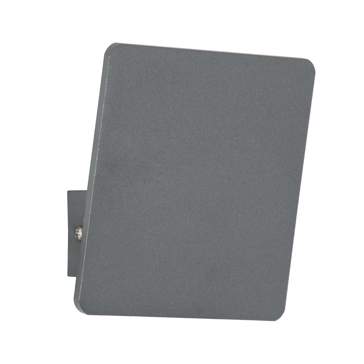 CUADRADO 60570 Μοντέρνο Φωτιστικό Τοίχου - Απλίκα LED 10W 1000lm 60° AC 220-240V Αδιάβροχο IP65 Θερμό Λευκό 2700K - Bridgelux COB Chip & TÜV SÜD Driver - Γκρι Ανθρακί Ματ - Μ14 x Π14 x Υ4.5