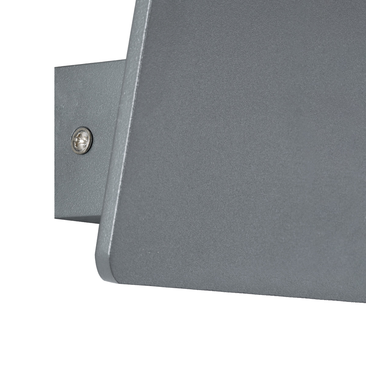 CUADRADO 60570 Μοντέρνο Φωτιστικό Τοίχου - Απλίκα LED 10W 1000lm 60° AC 220-240V Αδιάβροχο IP65 Θερμό Λευκό 2700K - Bridgelux COB Chip & TÜV SÜD Driver - Γκρι Ανθρακί Ματ - Μ14 x Π14 x Υ4.5