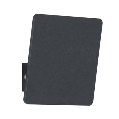 CUADRADO 60571 Μοντέρνο Φωτιστικό Τοίχου - Απλίκα LED 10W 1000lm 60° AC 220-240V Αδιάβροχο IP65 Θερμό Λευκό 2700K - Bridgelux COB Chip & TÜV SÜD Driver - Μαύρο Ματ - Μ14 x Π14 x Υ4.5