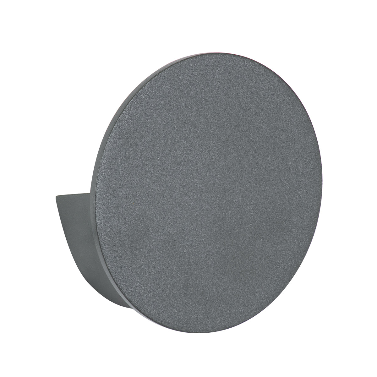 REDONDO 60573 Μοντέρνο Φωτιστικό Τοίχου - Απλίκα LED 10W 1000lm 60° AC 220-240V Αδιάβροχο IP65 Θερμό Λευκό 2700K - Bridgelux COB Chip & TÜV SÜD Driver - Γκρι Ανθρακί Ματ - Μ14 x Π14 x Υ4.5