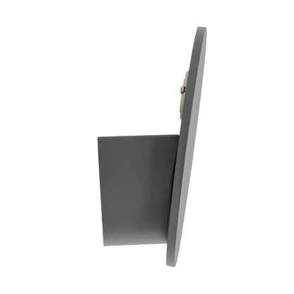 REDONDO 60573 Μοντέρνο Φωτιστικό Τοίχου - Απλίκα LED 10W 1000lm 60° AC 220-240V Αδιάβροχο IP65 Θερμό Λευκό 2700K - Bridgelux COB Chip & TÜV SÜD Driver - Γκρι Ανθρακί Ματ - Μ14 x Π14 x Υ4.5