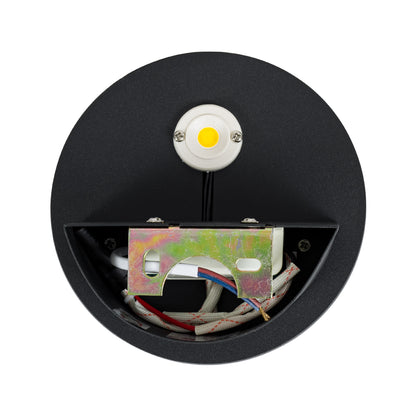 REDONDO 60574 Φωτιστικό Τοίχου - Απλίκα Αρχιτεκτονικού Φωτισμού Εσωτερικού/Εξωτερικού Χώρου Up or Down LED 10W 1000lm 60° AC220-240V Αδιάβροχο IP65 - Σώμα Αλουμινίου & Tempered Glass - Μ14 x Π14 x Υ4.5cm - Θερμό Λευκό 2700K - Μαύρο - Bridgelux Chip