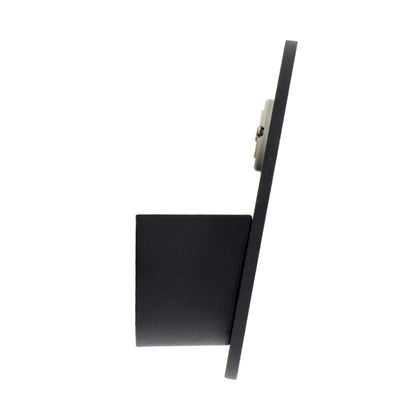 REDONDO 60574 Φωτιστικό Τοίχου - Απλίκα Αρχιτεκτονικού Φωτισμού Εσωτερικού/Εξωτερικού Χώρου Up or Down LED 10W 1000lm 60° AC220-240V Αδιάβροχο IP65 - Σώμα Αλουμινίου & Tempered Glass - Μ14 x Π14 x Υ4.5cm - Θερμό Λευκό 2700K - Μαύρο - Bridgelux Chip