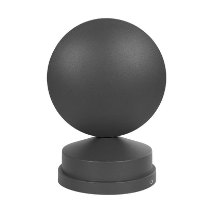 ZERODA 60599 Μοντέρνο Φωτιστικό Τοίχου - Απλίκα LED 9W 1080lm 3° x 360° AC 220-240V Αδιάβροχο IP65 Ψυχρό Λευκό 6000K - CREE XPE Chip & TÜV SÜD Driver - Γκρι Ανθρακί Ματ - Μ9.5 x Π11 x Υ16