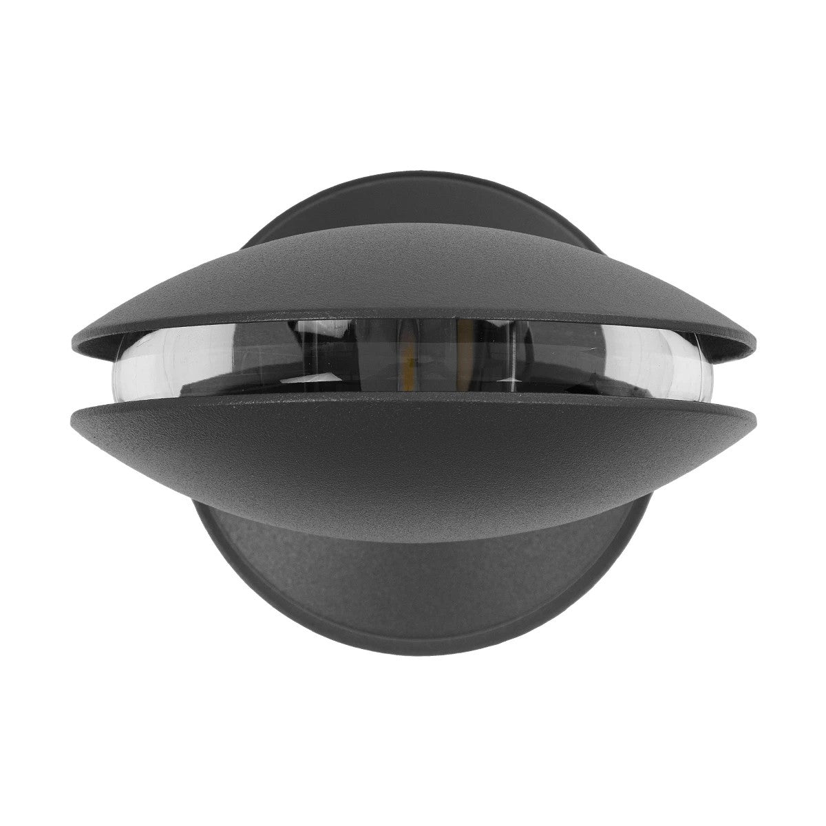 ZERODA 60599 Μοντέρνο Φωτιστικό Τοίχου - Απλίκα LED 9W 1080lm 3° x 360° AC 220-240V Αδιάβροχο IP65 Ψυχρό Λευκό 6000K - CREE XPE Chip & TÜV SÜD Driver - Γκρι Ανθρακί Ματ - Μ9.5 x Π11 x Υ16