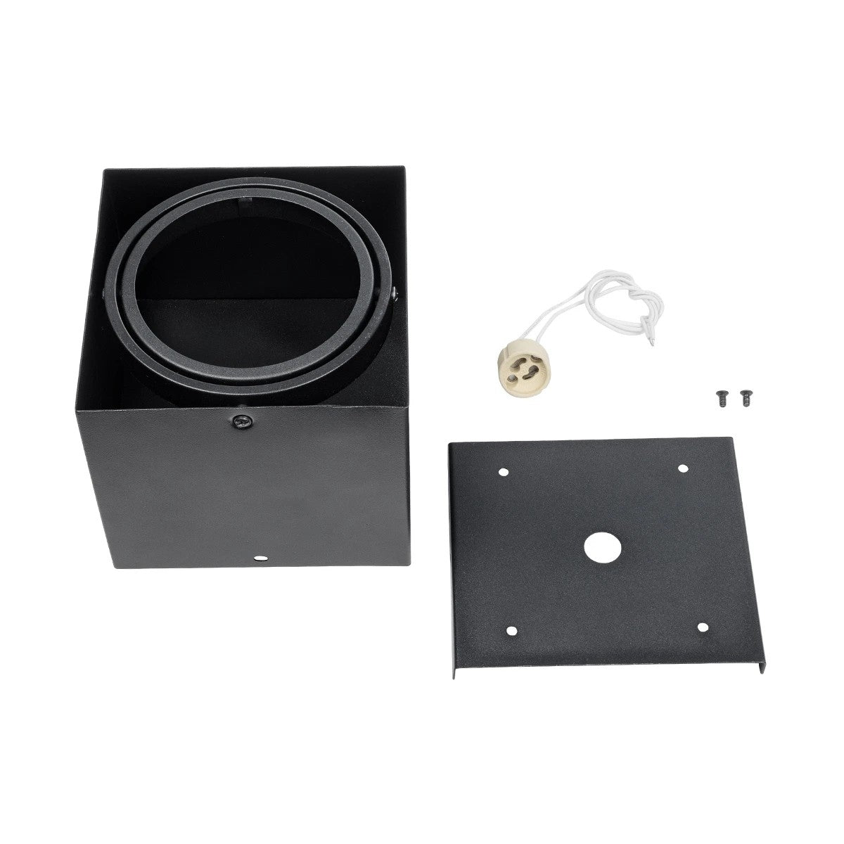 MAGMA 60626 Μοντέρνο Φωτιστικό Οροφής Σποτ Μονόφωτο 1 x GU10 IP20 Μαύρο Αλουμίνιο - Μ15 x Π15 x Υ13cm