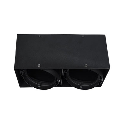 MAGMA 60627 Μοντέρνο Φωτιστικό Οροφής Σποτ Δίφωτο 2 x GU10 IP20 Μαύρο Αλουμίνιο - Μ30 x Π15 x Υ13cm