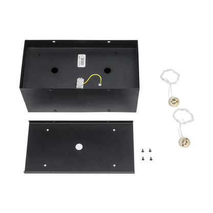 MAGMA 60627 Μοντέρνο Φωτιστικό Οροφής Σποτ Δίφωτο 2 x GU10 IP20 Μαύρο Αλουμίνιο - Μ30 x Π15 x Υ13cm