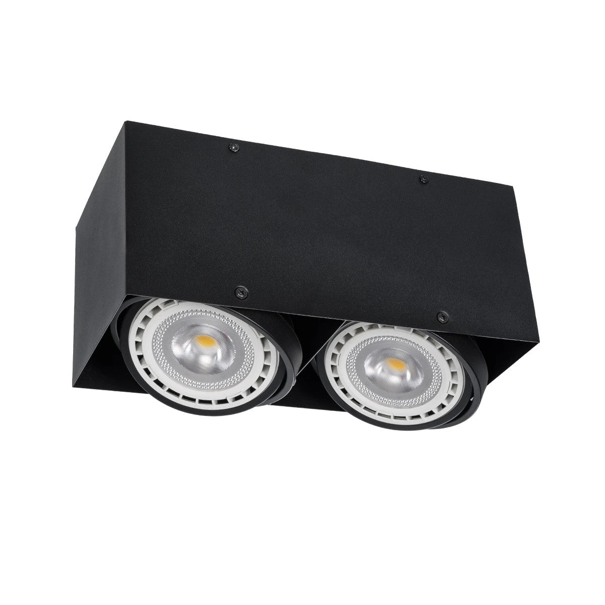 MAGMA 60627 Μοντέρνο Φωτιστικό Οροφής Σποτ Δίφωτο 2 x GU10 IP20 Μαύρο Αλουμίνιο - Μ30 x Π15 x Υ13cm