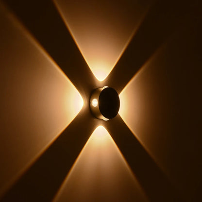 ARKOS KLV-101-0108 Φωτιστικό Τοίχου / Απλίκα LED 8W 840lm 15° AC 220-240V Αδιάβροχο IP65 Θερμό Λευκό 2700K - CREE SMD Chip & TÜV SÜD Driver - Γκρι Ανθρακί Ματ - Μ13 x Π5.5 x Υ13