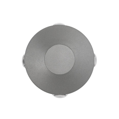 ARKOS KLV-101-0108 Φωτιστικό Τοίχου / Απλίκα LED 8W 840lm 15° AC 220-240V Αδιάβροχο IP65 Θερμό Λευκό 2700K - CREE SMD Chip & TÜV SÜD Driver - Γκρι Ανθρακί Ματ - Μ13 x Π5.5 x Υ13