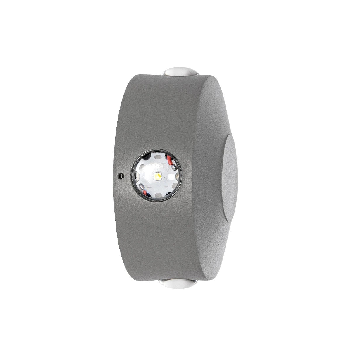 ARKOS KLV-101-0108 Φωτιστικό Τοίχου / Απλίκα LED 8W 840lm 15° AC 220-240V Αδιάβροχο IP65 Θερμό Λευκό 2700K - CREE SMD Chip & TÜV SÜD Driver - Γκρι Ανθρακί Ματ - Μ13 x Π5.5 x Υ13