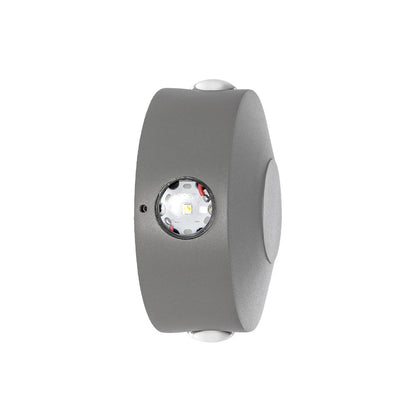 ARKOS KLV-101-0108 Φωτιστικό Τοίχου / Απλίκα LED 8W 840lm 15° AC 220-240V Αδιάβροχο IP65 Θερμό Λευκό 2700K - CREE SMD Chip & TÜV SÜD Driver - Γκρι Ανθρακί Ματ - Μ13 x Π5.5 x Υ13