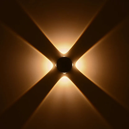 ARKOS KLV-101-0108 Φωτιστικό Τοίχου / Απλίκα LED 8W 840lm 15° AC 220-240V Αδιάβροχο IP65 Θερμό Λευκό 2700K - CREE SMD Chip & TÜV SÜD Driver - Γκρι Ανθρακί Ματ - Μ13 x Π5.5 x Υ13