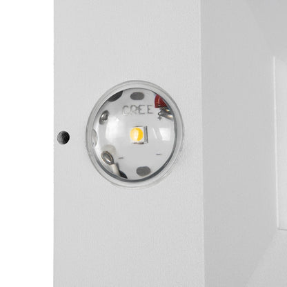 ARKOS KLV-101-0112 Φωτιστικό Τοίχου / Απλίκα LED 8W 840lm 15° AC 220-240V Αδιάβροχο IP65 Θερμό Λευκό 2700K - CREE SMD Chip & TÜV SÜD Driver - Λευκό Ματ - Μ14 x Π5.5 x Υ14