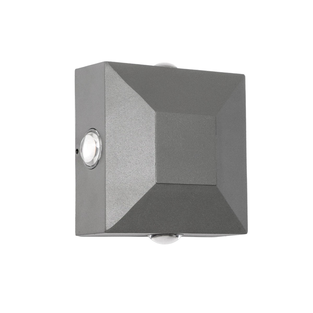 ARKOS KLV-101-0111 Φωτιστικό Τοίχου / Απλίκα LED 8W 840lm 15° AC 220-240V Αδιάβροχο IP65 Θερμό Λευκό 2700K - CREE SMD Chip & TÜV SÜD Driver - Γκρι Ανθρακί Ματ - Μ14 x Π5.5 x Υ14