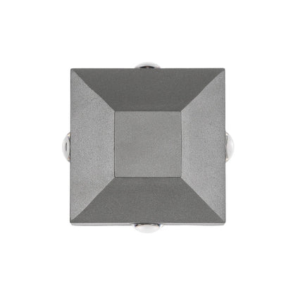 ARKOS KLV-101-0111 Φωτιστικό Τοίχου / Απλίκα LED 8W 840lm 15° AC 220-240V Αδιάβροχο IP65 Θερμό Λευκό 2700K - CREE SMD Chip & TÜV SÜD Driver - Γκρι Ανθρακί Ματ - Μ14 x Π5.5 x Υ14