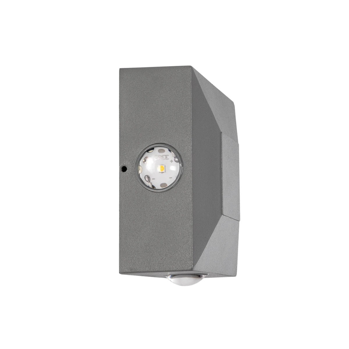 ARKOS KLV-101-0111 Φωτιστικό Τοίχου / Απλίκα LED 8W 840lm 15° AC 220-240V Αδιάβροχο IP65 Θερμό Λευκό 2700K - CREE SMD Chip & TÜV SÜD Driver - Γκρι Ανθρακί Ματ - Μ14 x Π5.5 x Υ14