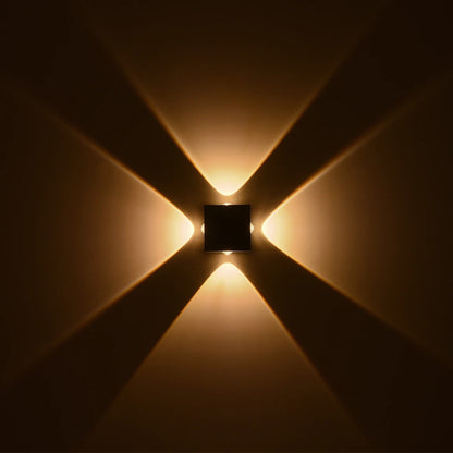 ARKOS KLV-101-0111 Φωτιστικό Τοίχου / Απλίκα LED 8W 840lm 15° AC 220-240V Αδιάβροχο IP65 Θερμό Λευκό 2700K - CREE SMD Chip & TÜV SÜD Driver - Γκρι Ανθρακί Ματ - Μ14 x Π5.5 x Υ14