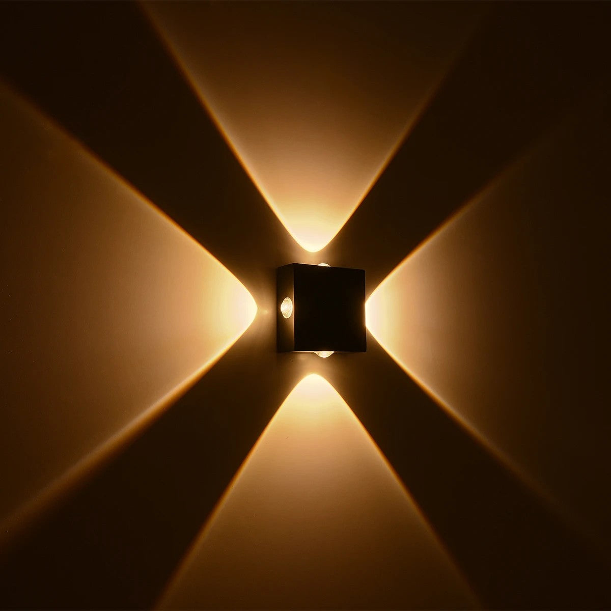 ARKOS KLV-101-0110 Φωτιστικό Τοίχου / Απλίκα LED 8W 840lm 15° AC 220-240V Αδιάβροχο IP65 Θερμό Λευκό 2700K - CREE SMD Chip & TÜV SÜD Driver - Μαύρο Ματ - Μ14 x Π5.5 x Υ14