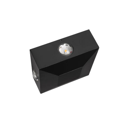 ARKOS KLV-101-0110 Φωτιστικό Τοίχου / Απλίκα LED 8W 840lm 15° AC 220-240V Αδιάβροχο IP65 Θερμό Λευκό 2700K - CREE SMD Chip & TÜV SÜD Driver - Μαύρο Ματ - Μ14 x Π5.5 x Υ14