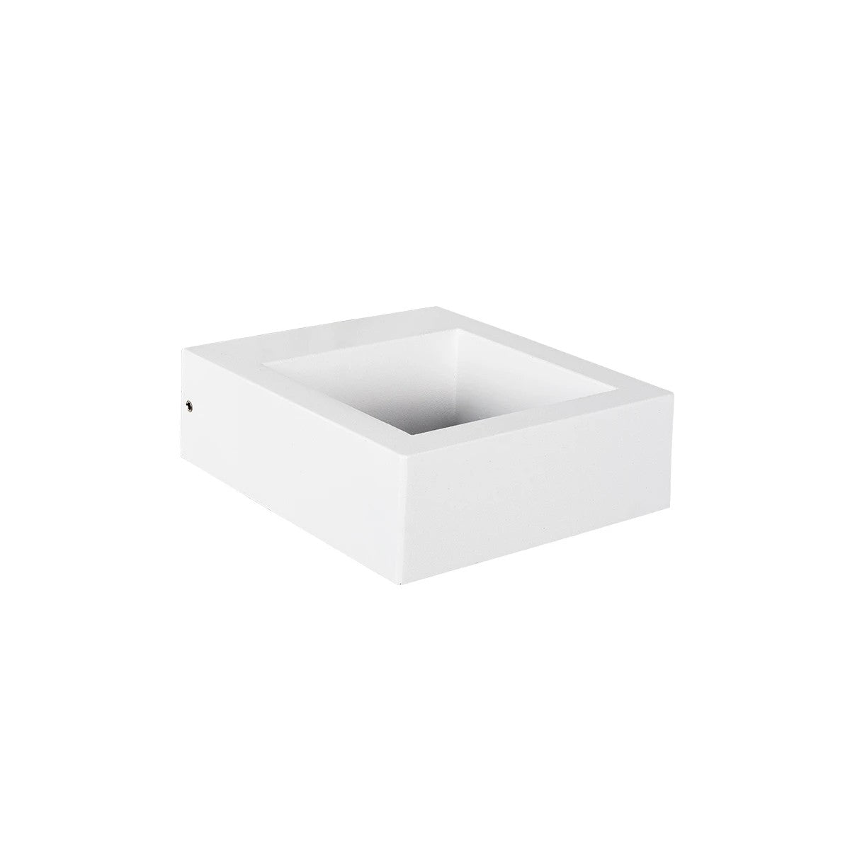 AURA KLV-101-0118 Φωτιστικό Τοίχου / Απλίκα LED 7W 875lm 45° AC 220-240V Αδιάβροχο IP65 Θερμό Λευκό 2700K - Bridgelux COB Chip & TÜV SÜD Driver - Λευκό Ματ - Μ13 x Π15 x Υ4.5