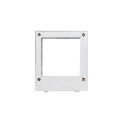AURA KLV-101-0118 Φωτιστικό Τοίχου / Απλίκα LED 7W 875lm 45° AC 220-240V Αδιάβροχο IP65 Θερμό Λευκό 2700K - Bridgelux COB Chip & TÜV SÜD Driver - Λευκό Ματ - Μ13 x Π15 x Υ4.5