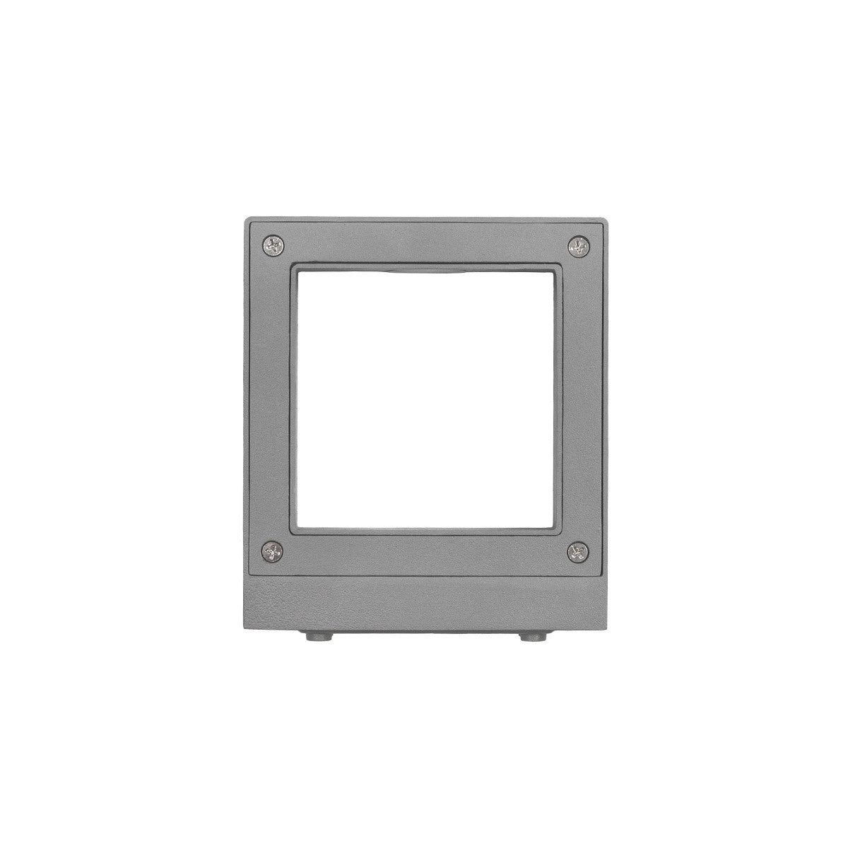 AURA KLV-101-0117 Φωτιστικό Τοίχου / Απλίκα LED 7W 875lm 45° AC 220-240V Αδιάβροχο IP65 Θερμό Λευκό 2700K - Bridgelux COB Chip & TÜV SÜD Driver - Γκρι Ανθρακί Ματ - Μ13 x Π15 x Υ4.5