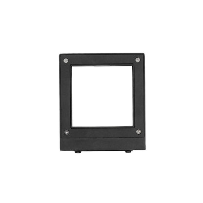 AURA KLV-101-0116 Φωτιστικό Τοίχου / Απλίκα LED 7W 875lm 45° AC 220-240V Αδιάβροχο IP65 Θερμό Λευκό 2700K - Bridgelux COB Chip & TÜV SÜD Driver - Μαύρο Ματ - Μ13 x Π15 x Υ4.5