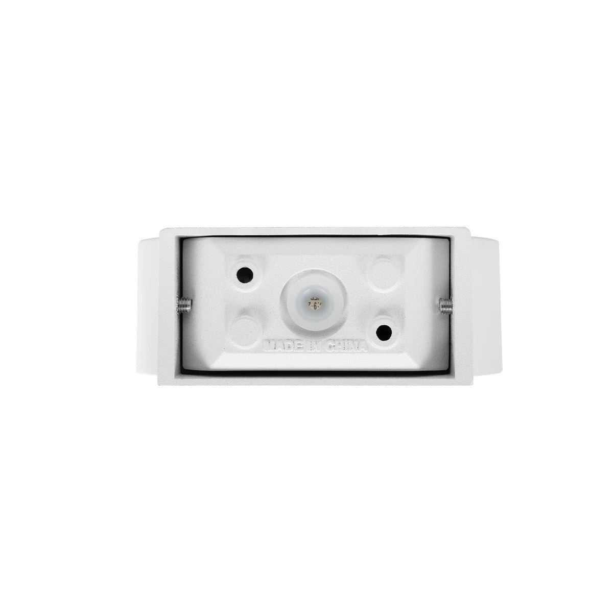 AURA KLV-101-0115 Φωτιστικό Τοίχου / Απλίκα LED 7W 875lm 45° AC 220-240V Αδιάβροχο IP65 Θερμό Λευκό 2700K - Bridgelux COB Chip & TÜV SÜD Driver - Λευκό Ματ - Μ15 x Π13 x Υ4.5