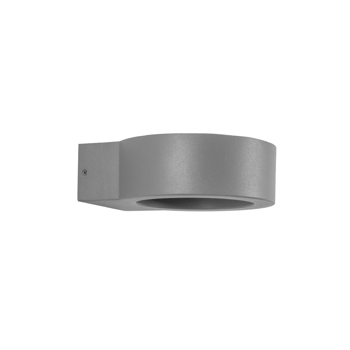 AURA KLV-101-0114 Φωτιστικό Τοίχου / Απλίκα LED 7W 875lm 45° AC 220-240V Αδιάβροχο IP65 Θερμό Λευκό 2700K - Bridgelux COB Chip & TÜV SÜD Driver - Γκρι Ανθρακί Ματ - Μ15 x Π13 x Υ4.5