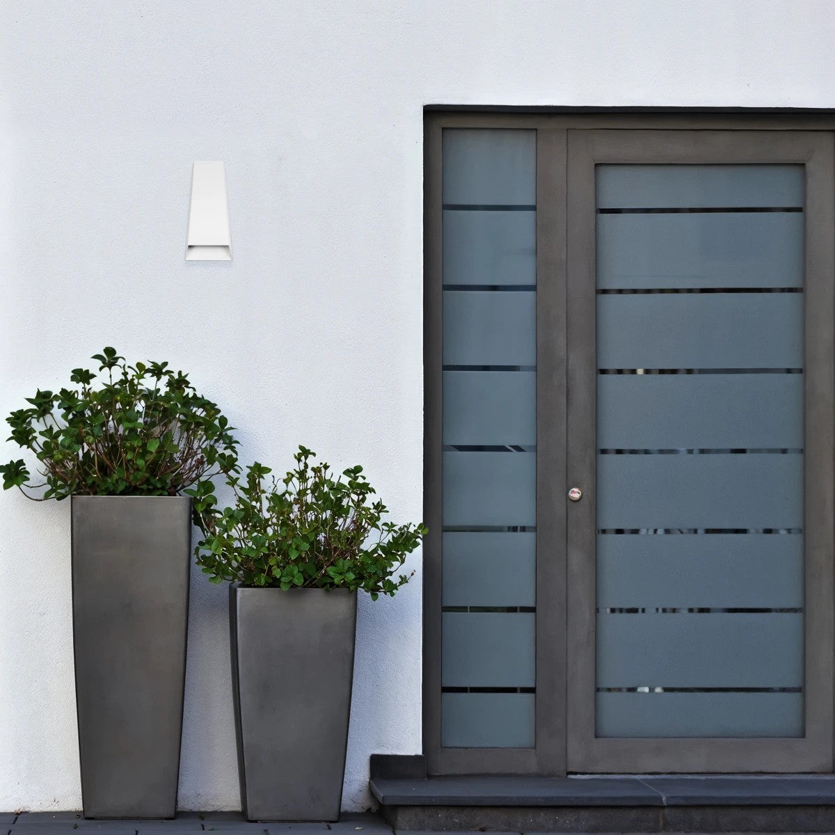 FLUX KLV-101-0121 Φωτιστικό Τοίχου / Απλίκα LED 6W 750lm 30° AC 220-240V Αδιάβροχο IP65 Θερμό Λευκό 2700K - Bridgelux COB Chip & TÜV SÜD Driver - Λευκό Ματ - Μ5 x Π8.5 x Υ17